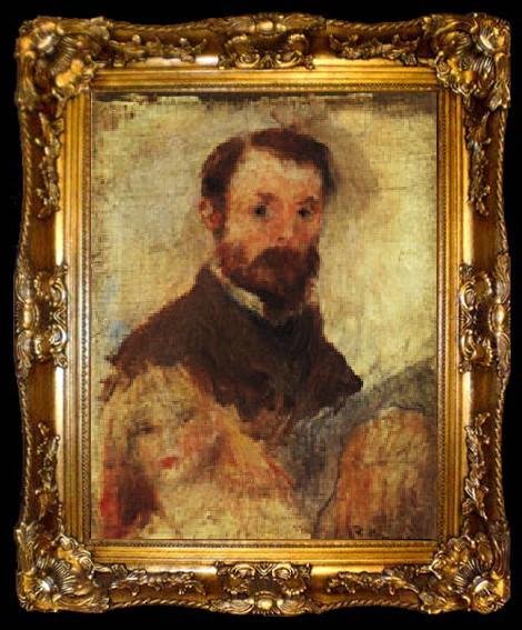 framed  Auguste renoir Self-Portrait, ta009-2